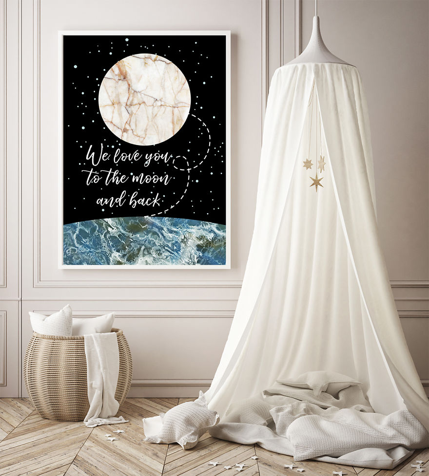 I Created Space Art Prints Using Marble Photos I Created Space Art Prints Using Marble Photos