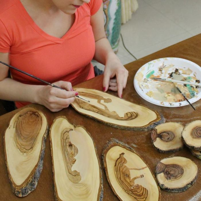 Painting A War Story On Wood