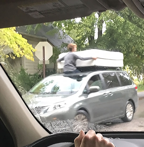 Saw This Over The Weekend. Moving A Couple Mattresses