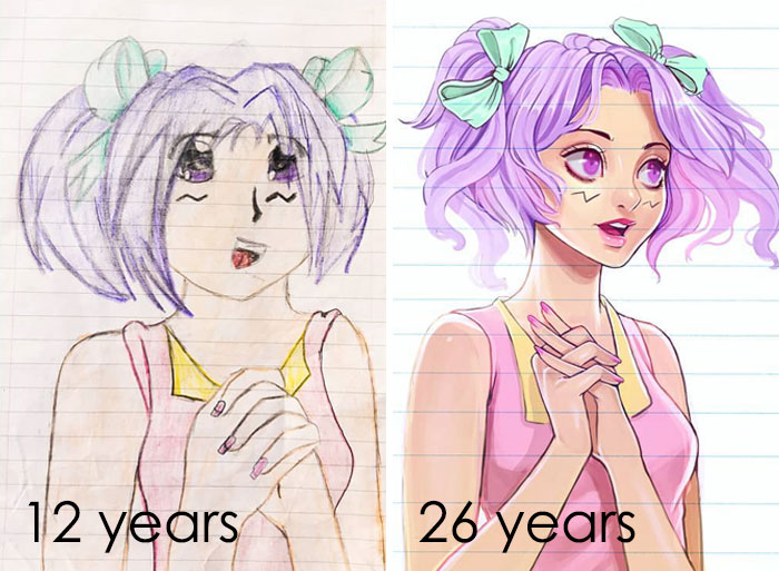 When I Dig Through Old Art I Can See Clear Phases Of Different Styles I Tried Out. When I Was Younger I Drew A Full On Anime Style, Which I Got Teased A Lot For So I Ended Up Switching To A More Realistic Style As I Got Older