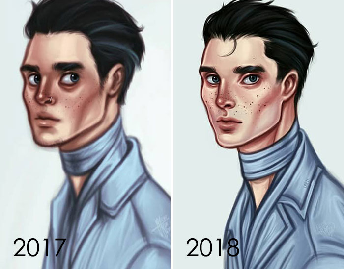 Sometimes I Get Close To A "Realistic" Territory, Even Though It's The Same Character, He Looks Different