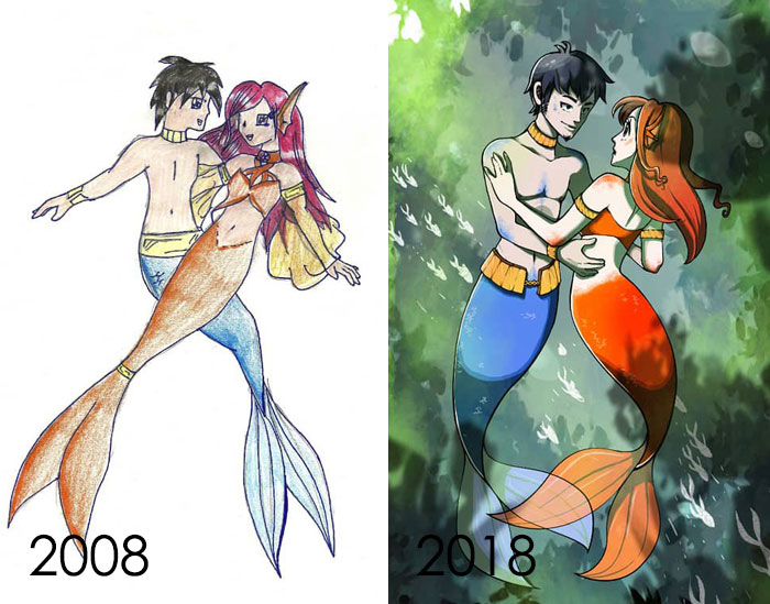 Draw This Again Challenge, 10 Years Of Difference