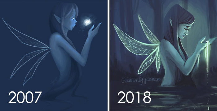 Somewhere In There Were 5 Years Where I Had Stopped Drawing Altogether, And I Wish I Hadn’t Because I Think I Would Have Improved Even More. All That To Say, Keep Drawing And You Will Get Better