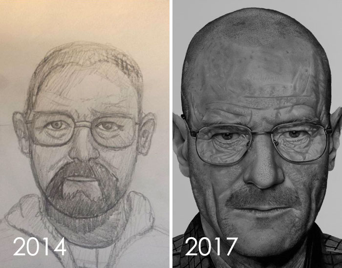 My Drawing Improvement 2014 - 2017