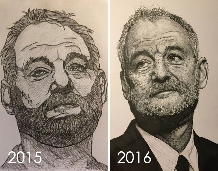 My Drawing Progress Over The Year, Criticism And Advice Always Welcome