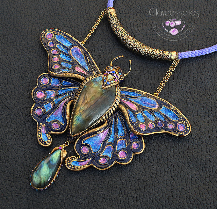 I Use Polymer Clay To Create Unique Butterfly Jewellery