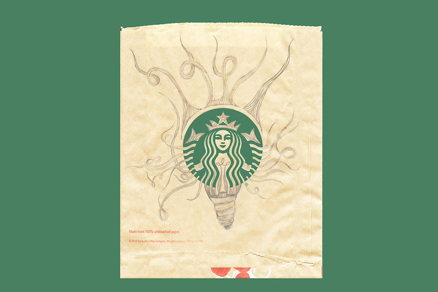 Tunisian Illustrator Makes The Starbucks Logo Come To Life
