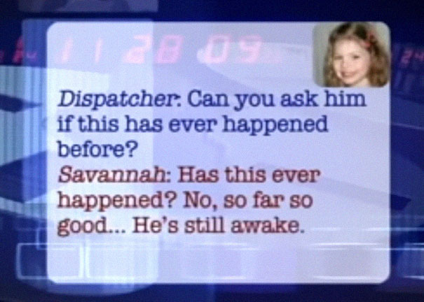 Brave Little Girl Calls 911 To Save Dad's Life, And Her Conversation With The Dispatcher Is Cracking Everyone Up
