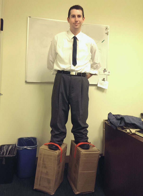 I'm 6'6" And I Like To Blow Coworkers' Minds For Halloween