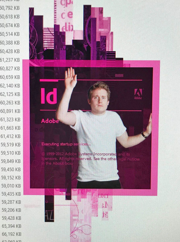This Guy Photoshopped Himself Into Various Adobe Software Splash Screens Before He Left