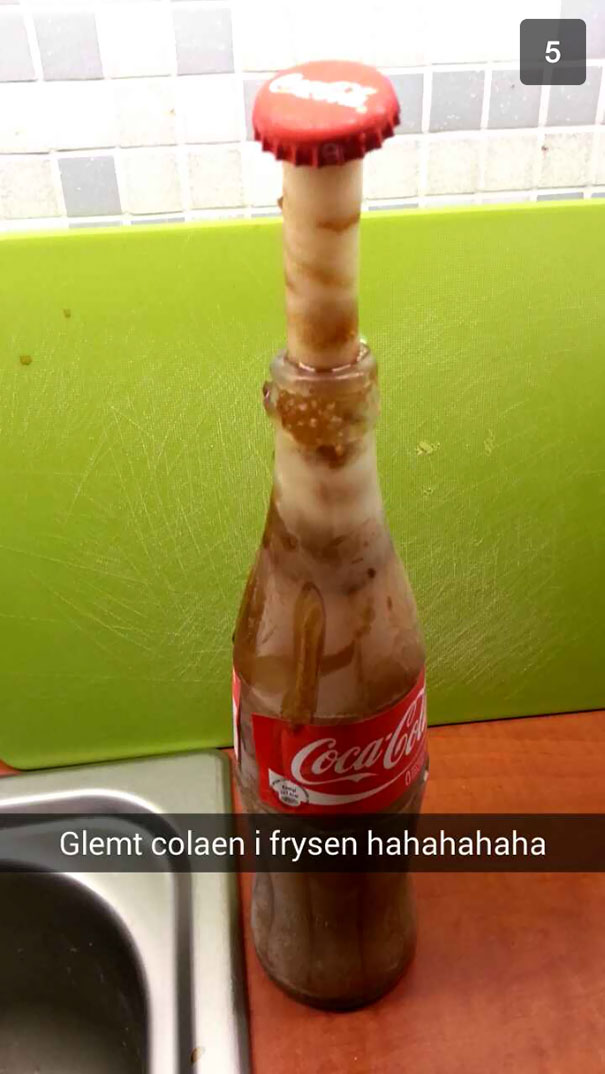 My Friend Forgot His Coke In The Freezer