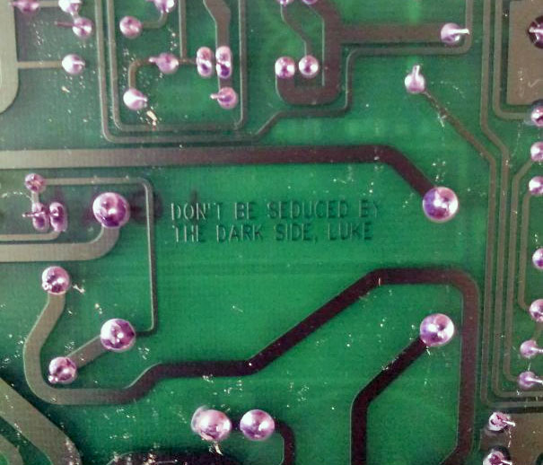 A Hidden Message Underneath The Circuit Board