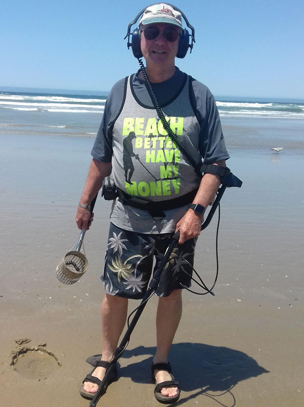 Saw This Guy On The Beach. He Said His Grandkids Bought Him This Shirt