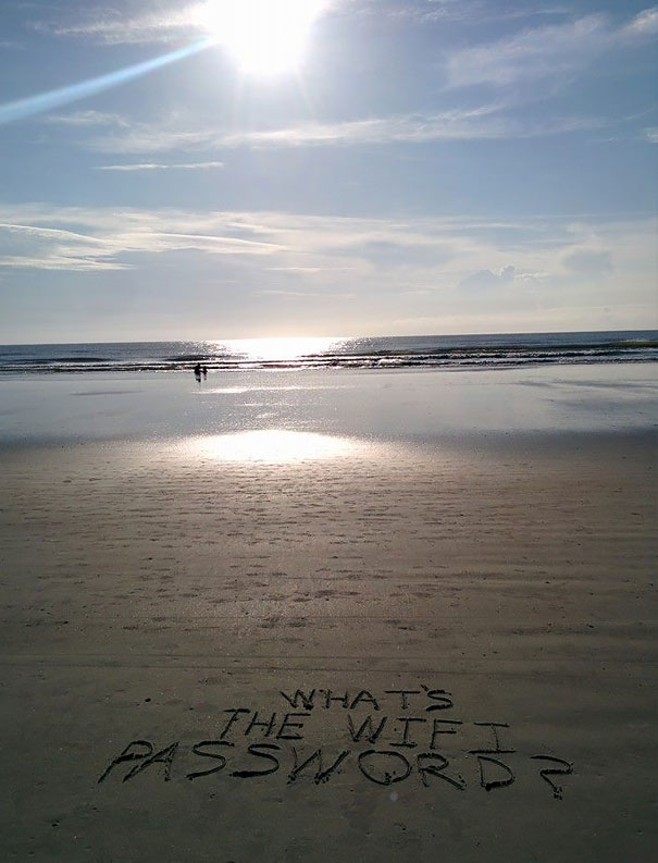Saw This Inspirational Beach Message This Morning