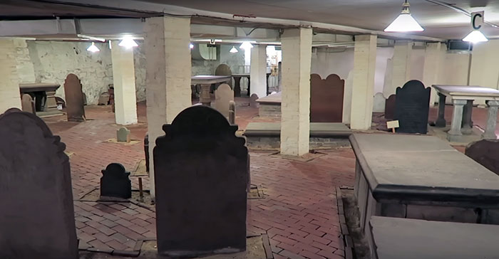 Untouched 1800's Cemetery Preserved In The Basement Of A Tall Building Built Over It