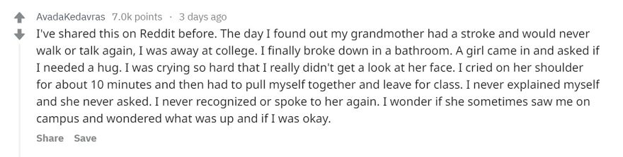 People Are Sharing Memorable Moments They Have Had With Strangers Who Have Never Seen Again