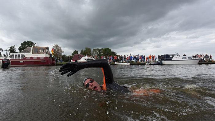 The Way This Man's Body Looks After Swimming 163 Km In 55 Hours Will Freak You Out