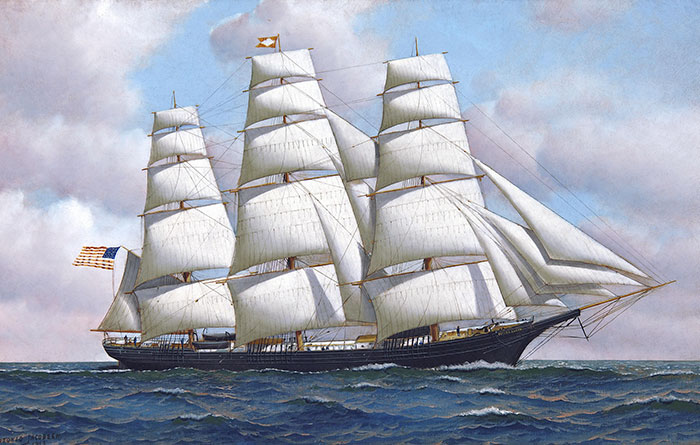 Image of An American clipper ship