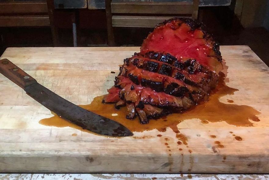 Restaurant Succeeds In Creating A Delicious 'Smoked Ham' With Watermelon