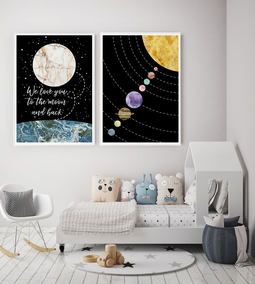 I Created Space Art Prints Using Marble Photos I Created Space Art Prints Using Marble Photos