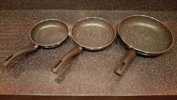 These Pans On My Countertop