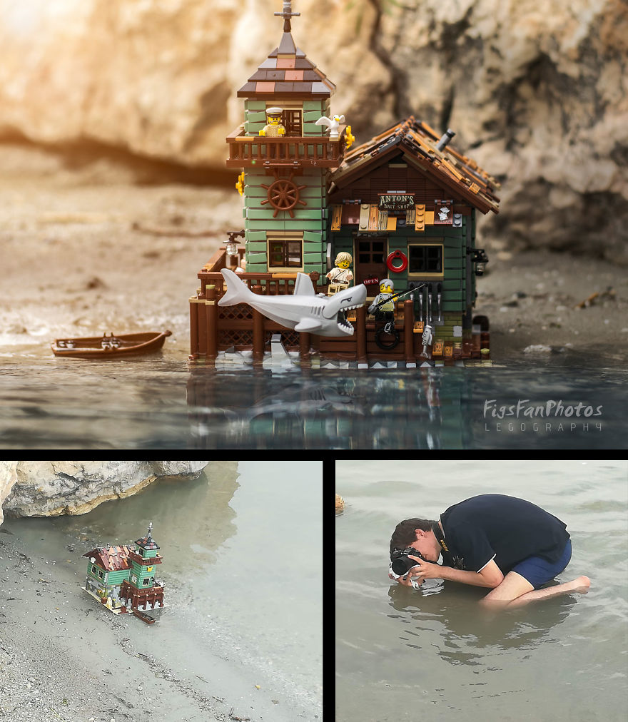 I Turned The Lego Old Fishing Store Into The Real World
