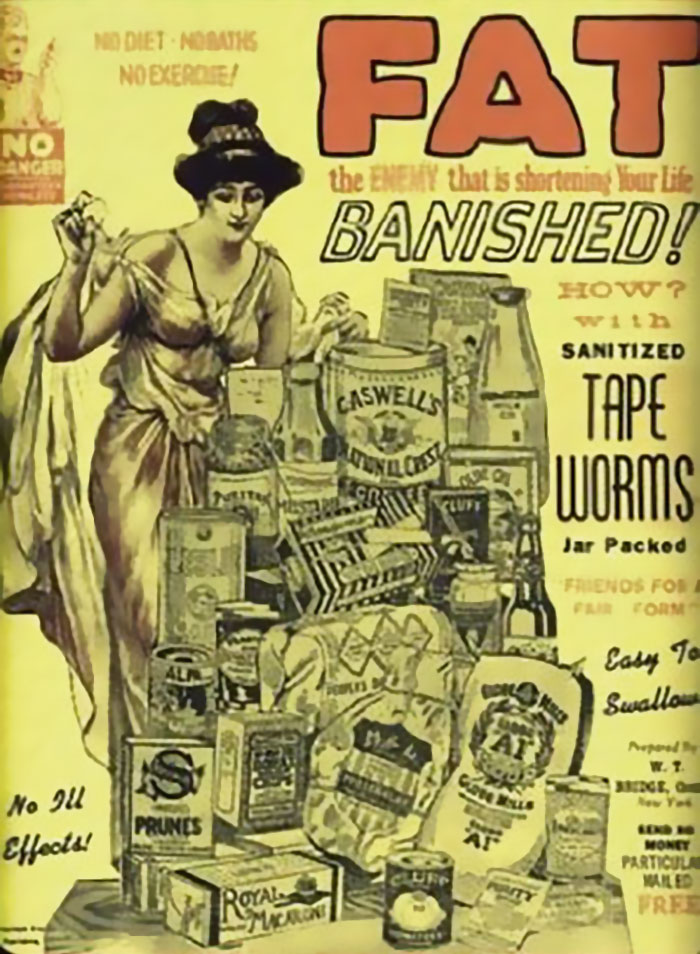 Tape Worm Diet, 1900s