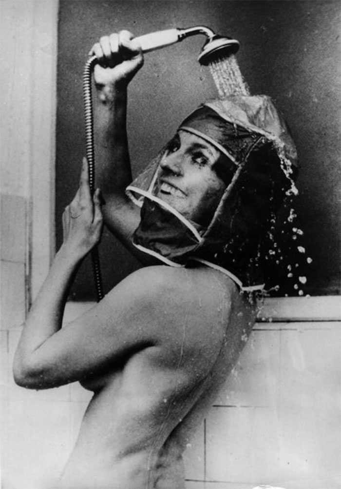 This Shower Hood Was Used To Protect Hair From Getting Wet, 1970