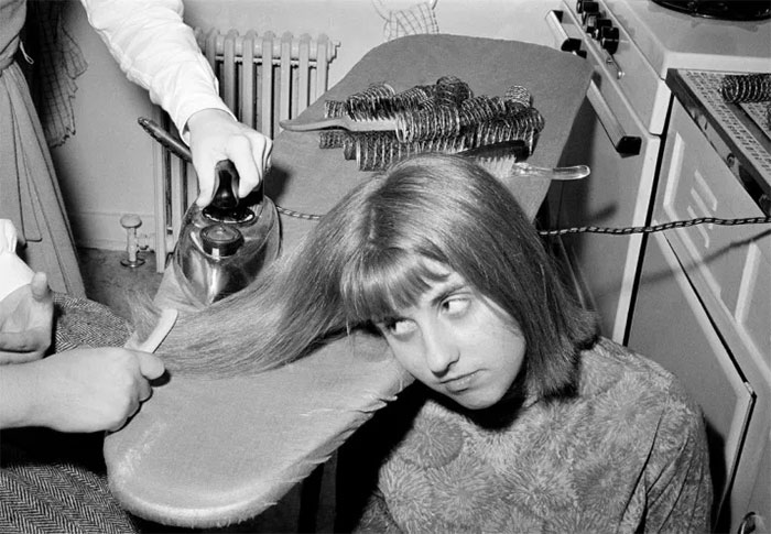 "Ironing" Hair, 1964