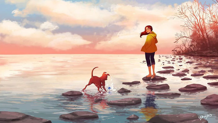 Living-With-Dog-Illustrations-Yaoyaomva