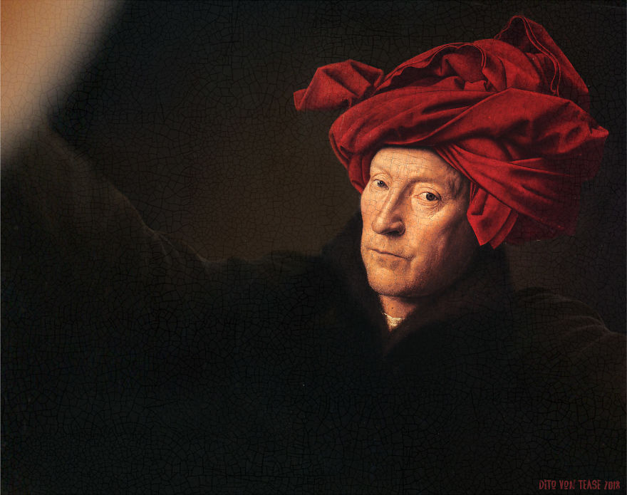 Portrait Of A Man In A Turban - Jan Van Eyck, 1433