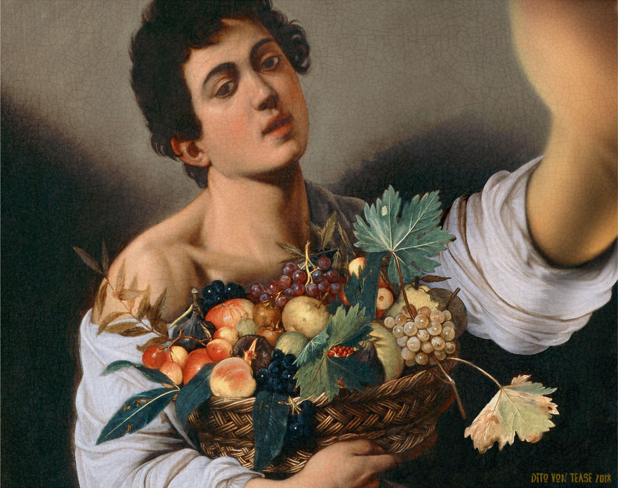 Boy With A Basket Of Fruit - Caravaggio, 1593