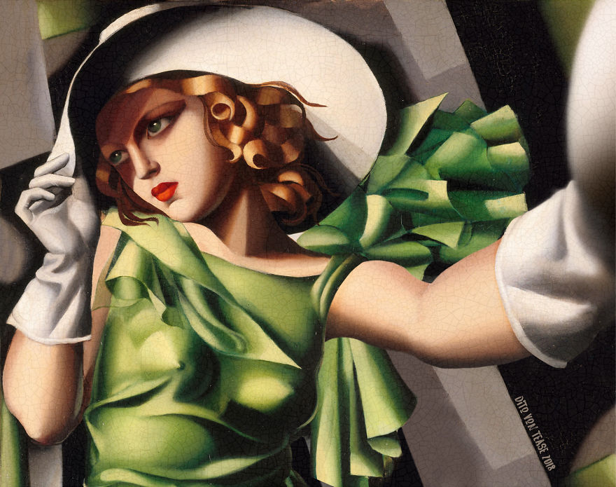 Young Lady With Gloves - Tamara De Lempicka, 1930