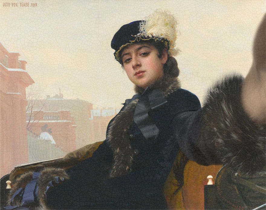 Portrait Of An Unknown Woman - Ivan Kramskoy, 1883