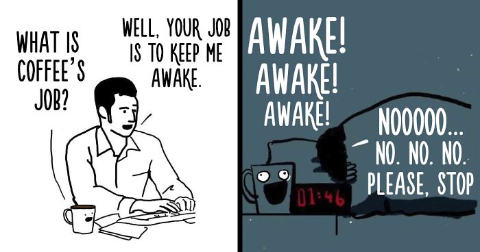 I Drew 10 Comics That Show What Would Happen If Your Coffee Could Talk