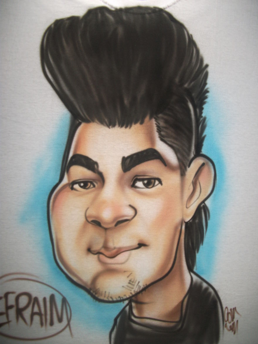 20 Caricatures In Tshirt's