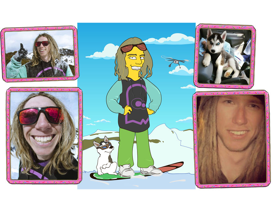Illustrator Creates Simpsonize Portrait Of Random People&rsquo;s Into Simpsons Characters.