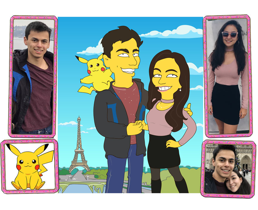 Illustrator Creates Simpsonize Portrait Of Random People&rsquo;s Into Simpsons Characters.