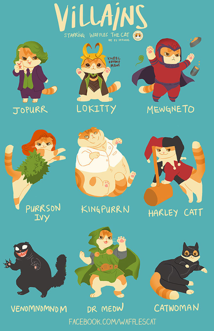 Illustrator Turns Baby Cats Into Famous Characters And The Result Is So Cute