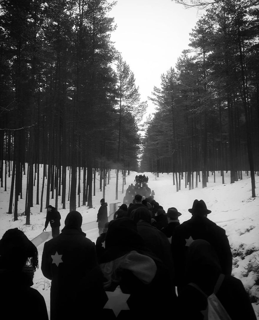 A Series Of Black And White Photos