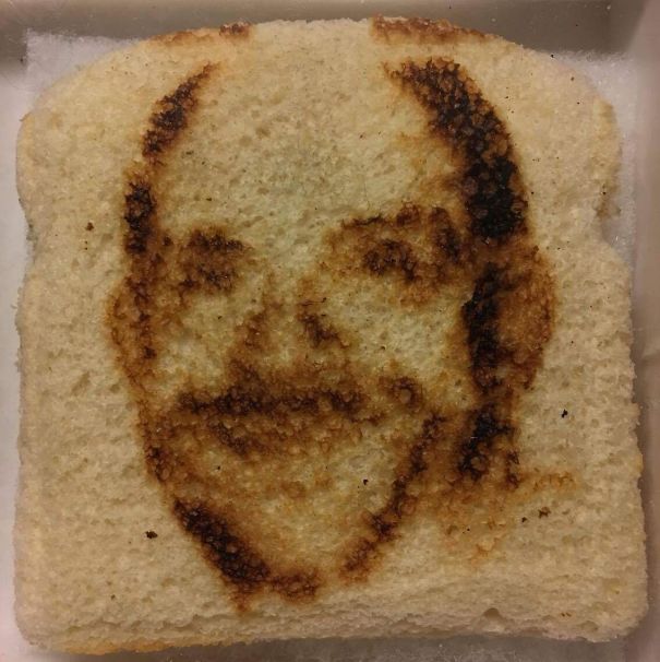 My Dad Got A Toaster That Toasts His Face On Bread