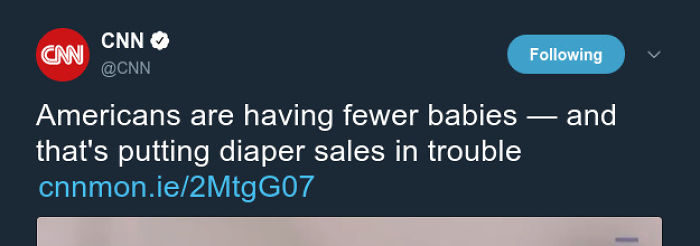 Their Main Concern Isn't Population Changes, It's Diaper Sales