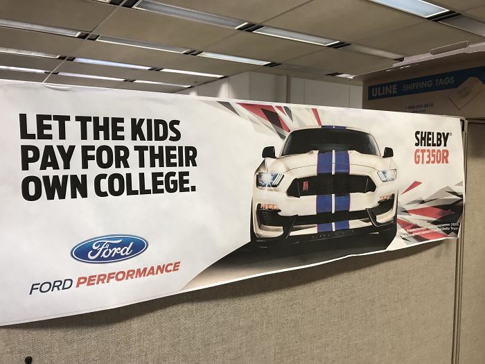 Education For Your Kids? Not Important. Buy Our Expensive Car Instead