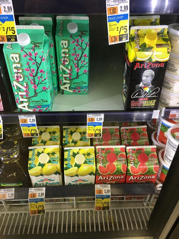Arizona Teas Being Sold By The Milk Carton