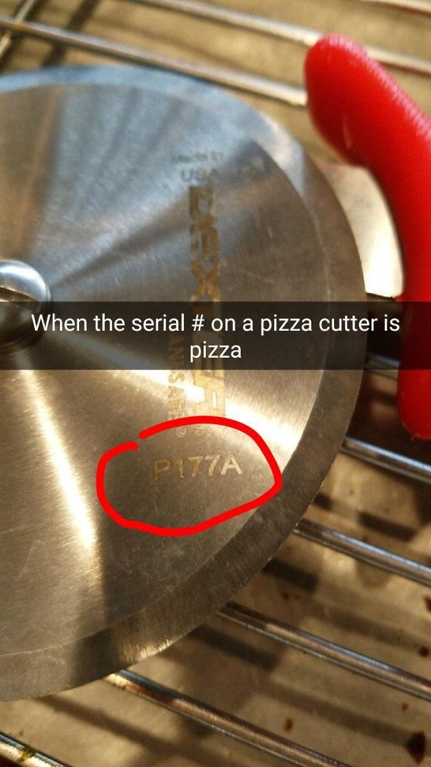The Serial Number On This Pizza Cutter