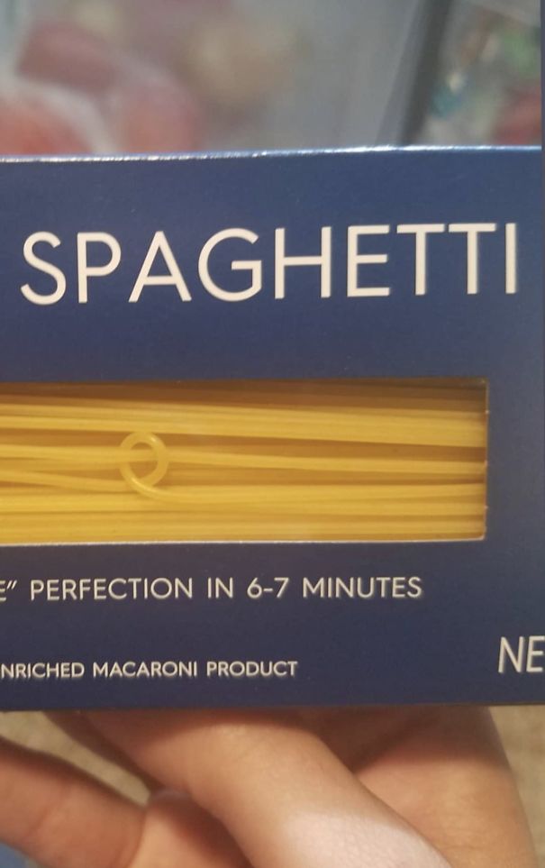 This Spaghetti In The Box Wrapped Around Another Spaghetti