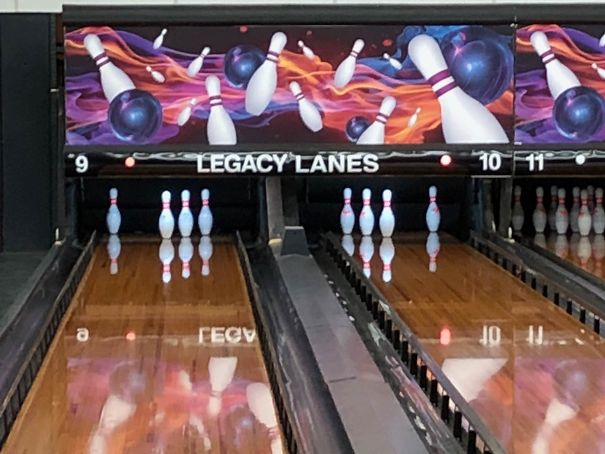 My Friend's Twin Boys Threw Exactly The Same Bowling Shot, But In Reverse On Side By Side Lanes