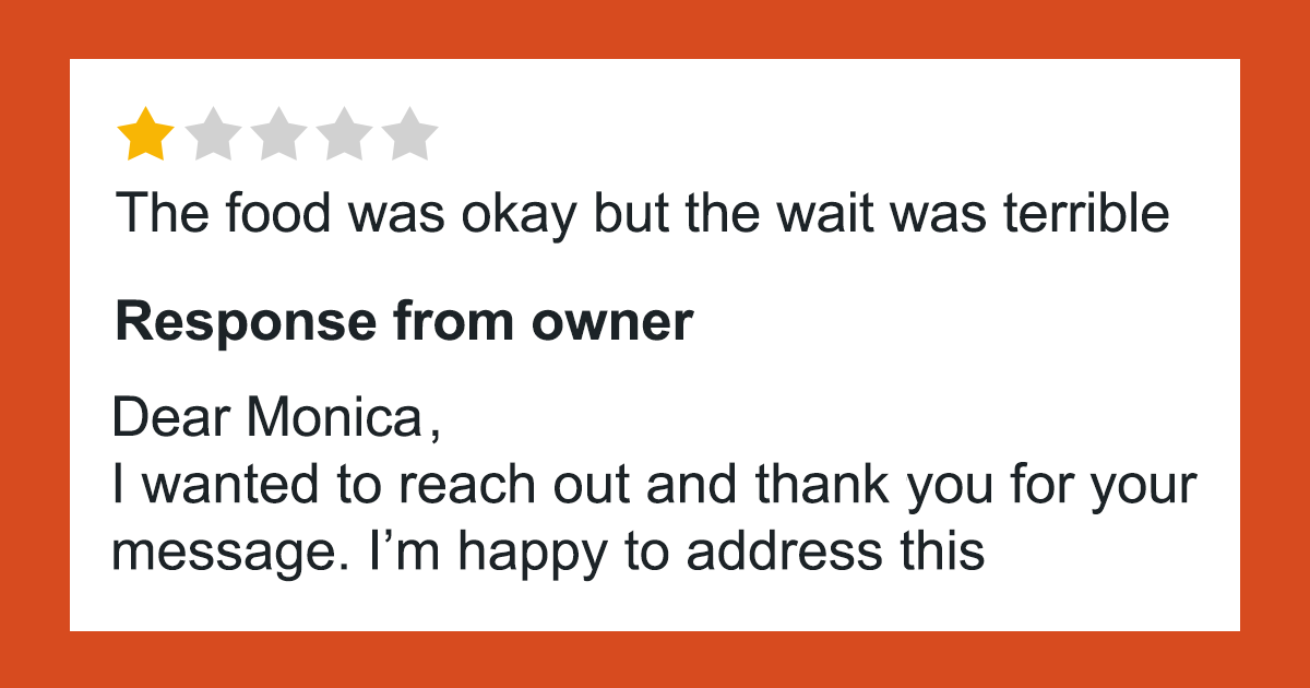 Customer Leaves A One-Star Review For Restaurant, Unluckily For Her, The Owner Remembers Her Too Well