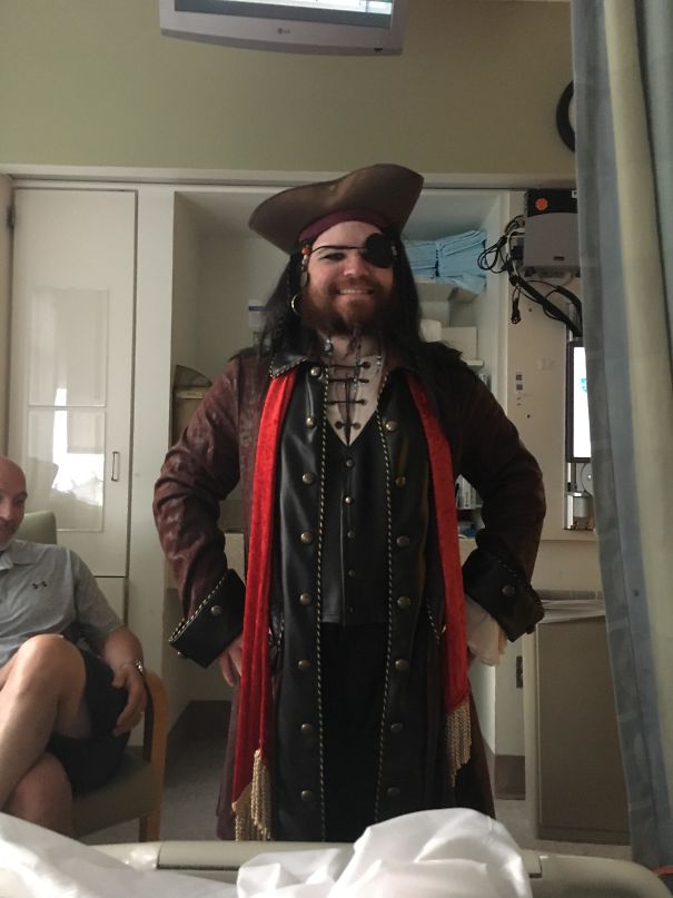 Had My Leg Amputated And My Brother Shows Up To The Hospital Dressed As A Pirate