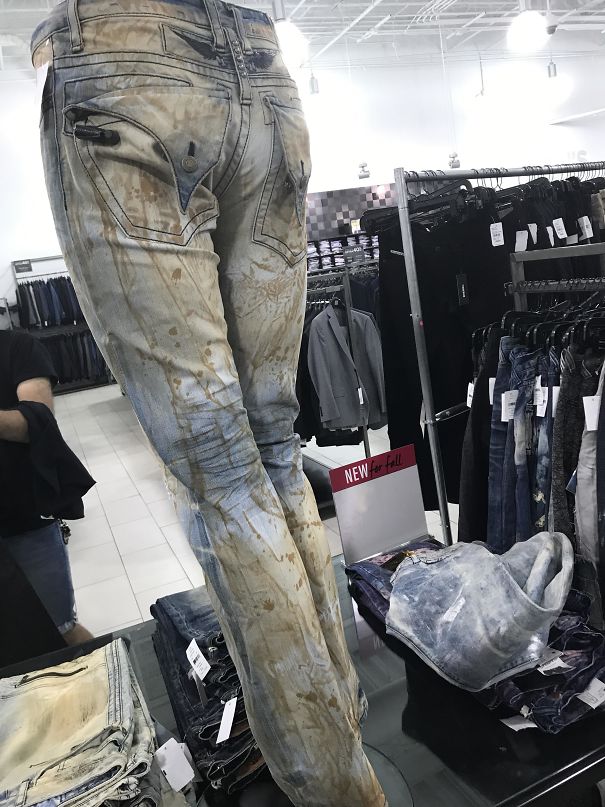 These "Designer Jeans" Look Like They're Covered In Sh*t Stains